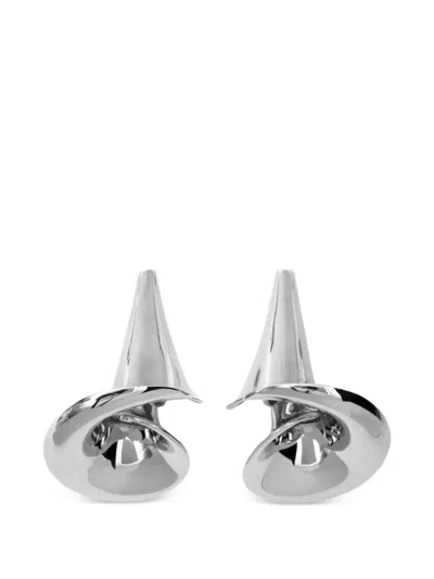 Burberry Tulip Earrings In Yellow