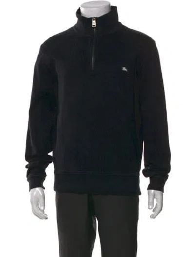 Pre-owned Burberry Turtleneck Long Sleeve Sweatshirt In Black