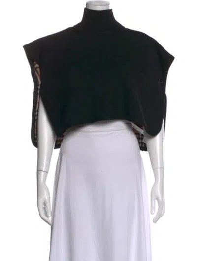 Pre-owned Burberry Turtleneck Sweater In Black