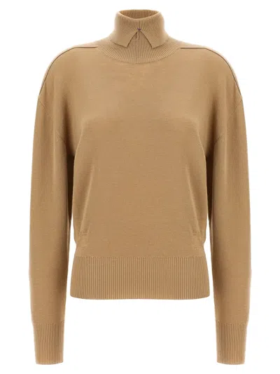 Burberry Turtle-neck Sweater In Brown