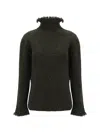 Burberry Fringe Sweater With T In Glen
