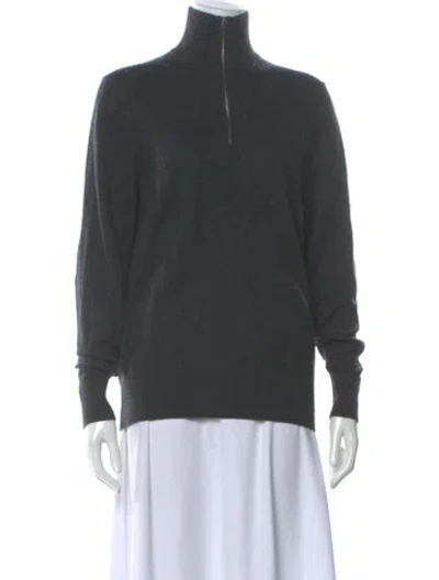 Pre-owned Burberry Turtleneck Sweater In Gray
