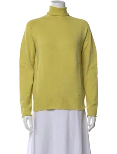 Pre-owned Burberry Turtleneck Sweater In Green