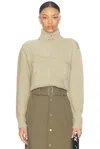 Burberry Turtleneck Sweater In Hunter