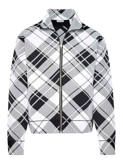 Burberry Checked Lightweight Jacket In Black