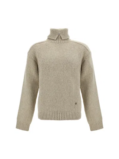 Burberry Turtleneck Sweater In Beige