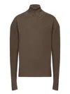Burberry Brown Wool Sweatshirt In Military