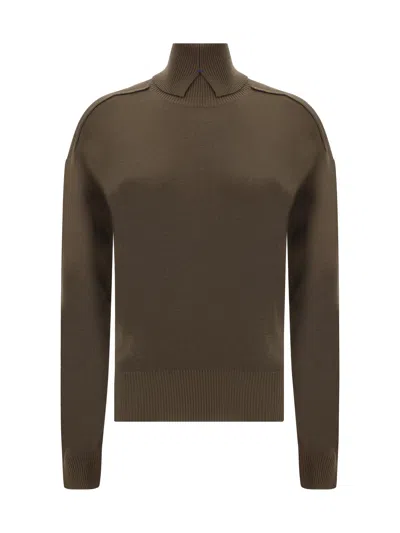 Burberry Turtleneck Sweater In Green