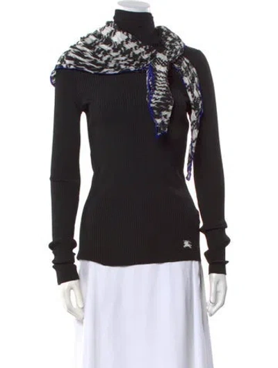 Pre-owned Burberry Turtleneck Sweater W/ Tags In Black