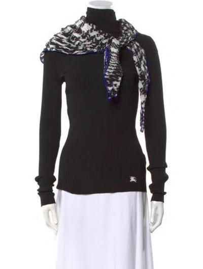 Pre-owned Burberry Turtleneck Sweater W/ Tags In Black