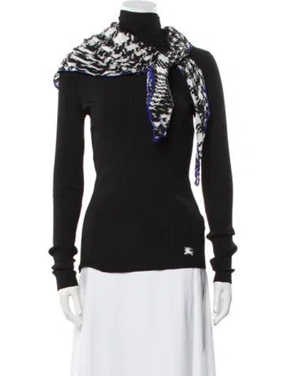 Pre-owned Burberry Turtleneck Sweater W/ Tags In Black