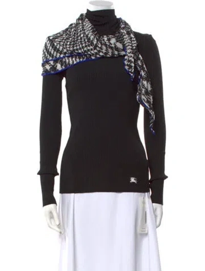 Pre-owned Burberry Turtleneck Sweater W/ Tags In Black