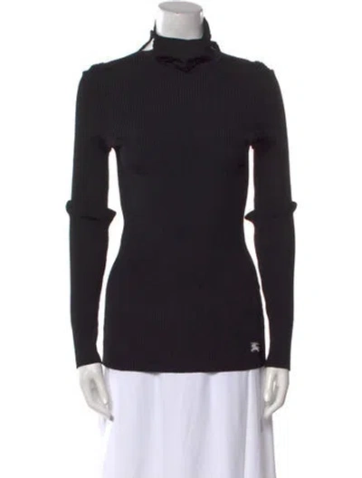 Pre-owned Burberry Turtleneck Sweater W/ Tags In Black