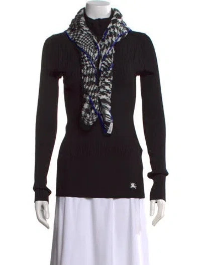 Pre-owned Burberry Turtleneck Sweater W/ Tags In Black