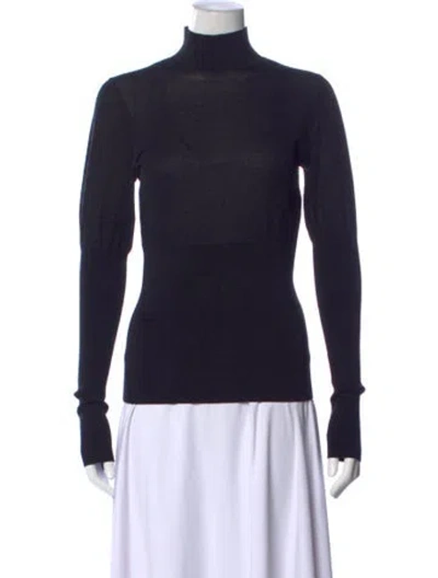 Pre-owned Burberry Turtleneck Sweater W/ Tags In Black