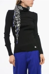 Burberry Scarf Rib Knit Sweater