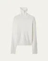 Burberry Turtleneck Wool Sweater In Chalk
