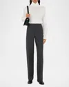 Burberry Turtleneck Wool Sweater In Chalk