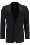 Burberry Black Single-breasted Tailored Jacket In Black