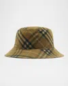 Burberry Twill Check-print Bucket Hat In Camp Ip Check
