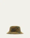Burberry Twill Check-print Bucket Hat In Camp Ip Check
