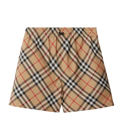 BURBERRY TWILL CHECK SHORTS