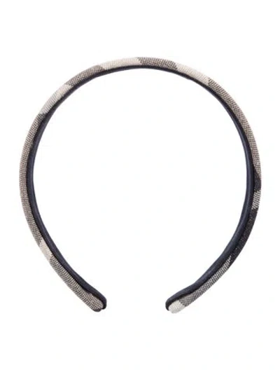 Pre-owned Burberry Twill Headband In Neutral