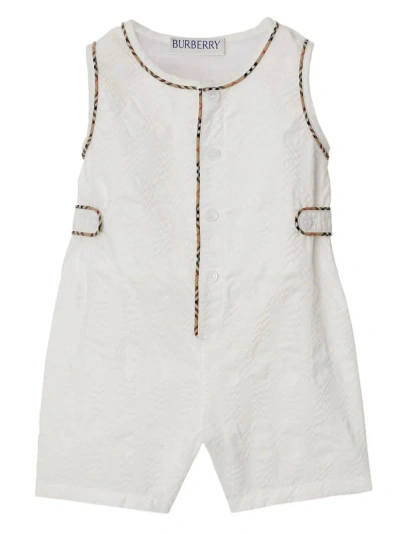 Burberry Kids' Two-piece Baby Set In White