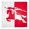 Burberry Two Tone Ekd Two-tone Split Horse Silk Scarf