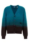 Burberry Two-tone Wool Blend Cardigan