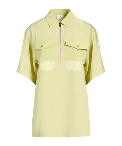 Burberry Two-tone Short Sleeve Shirt In Green