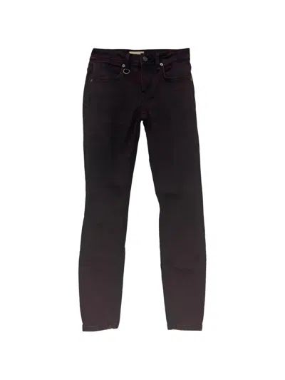 Pre-owned Burberry Two-toned Straight-leg Jeans In 紫色