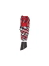 Burberry Check Folding Umbrella In Red