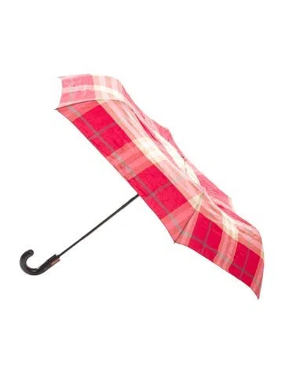 Pre-owned Burberry Umbrella In Red