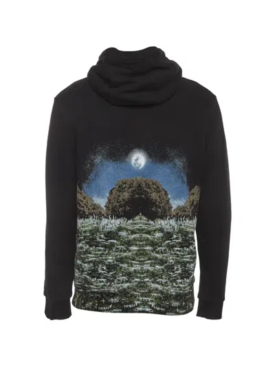 Pre-owned Burberry Unicorn Meadow Graphic-print Hoodie In Black