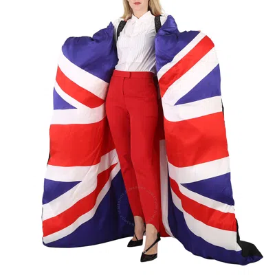 Burberry Union Jack Puffer Cape In Multi