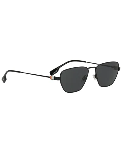Burberry Unisex 0be3146 Sunglasses In Black
