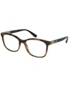 Burberry Unisex Be2242 53mm Optical Frames In Brown