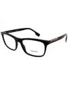 Burberry Unisex Be2335 57mm Optical Frames In Black