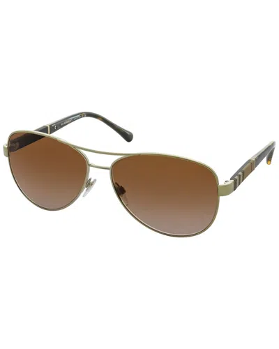 Burberry Unisex Be3080 59mm Sunglasses In Transparent