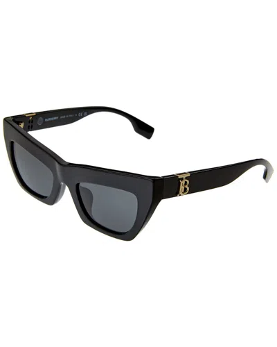 Burberry Unisex Be4405f 51mm Sunglasses In Black