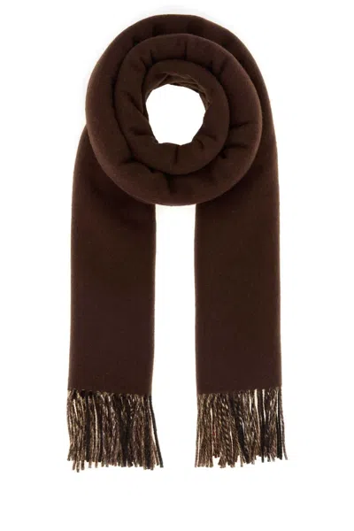Burberry Unisex Cashmere Reversible Scarf In Brown