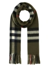 BURBERRY BURBERRY UNISEX EMBROIDERED CASHMERE SCARF