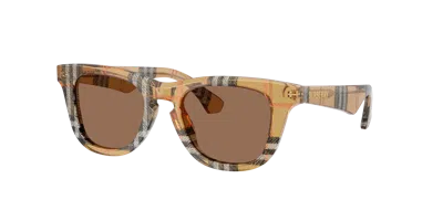Burberry Unisex Sunglass Jb4002 In Brown