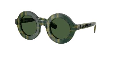 Burberry Unisex Sunglass Jb4386 In Dark Green
