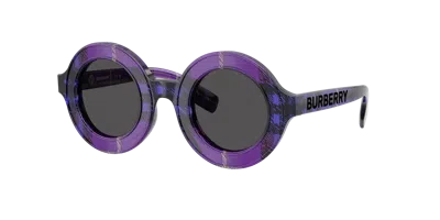 Burberry Unisex Sunglass Jb4386 In Dark Grey