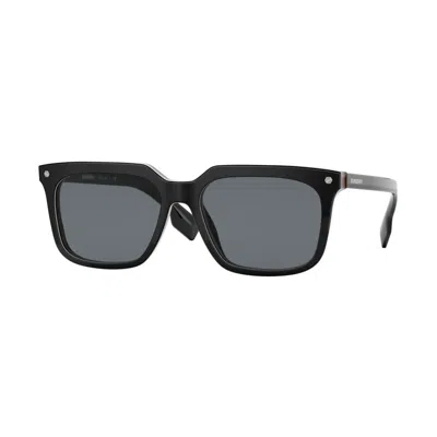 Burberry Unisex Sunglasses  Carnaby Be 4337 Gbby2 In Black