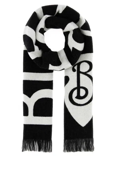 Burberry Geometric-patterned Wool Scarf In Multi