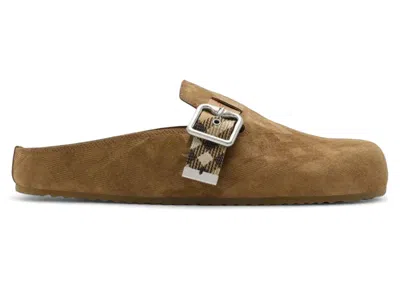 Pre-owned Burberry Urchin Clogs (women's) Sneakers In Jute In Brown