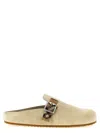 Burberry Slip-on Clog With Suede Finish And Buckle Detail
